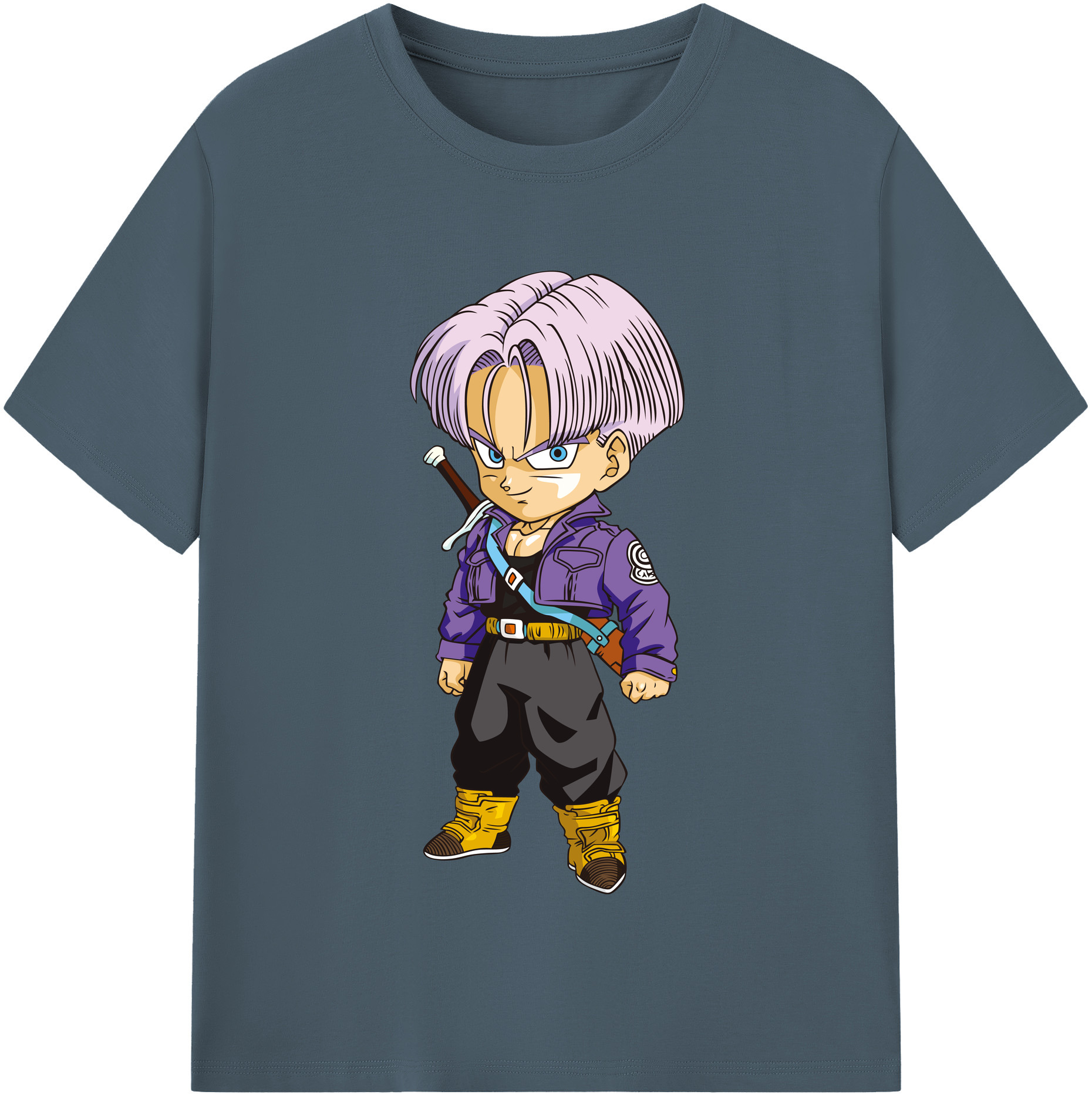 （画像用） ドラゴンボール トランクス（Torankusu）DRAGON BALL Trunks 綿100％半袖Tシャツ（フロントプリント）
